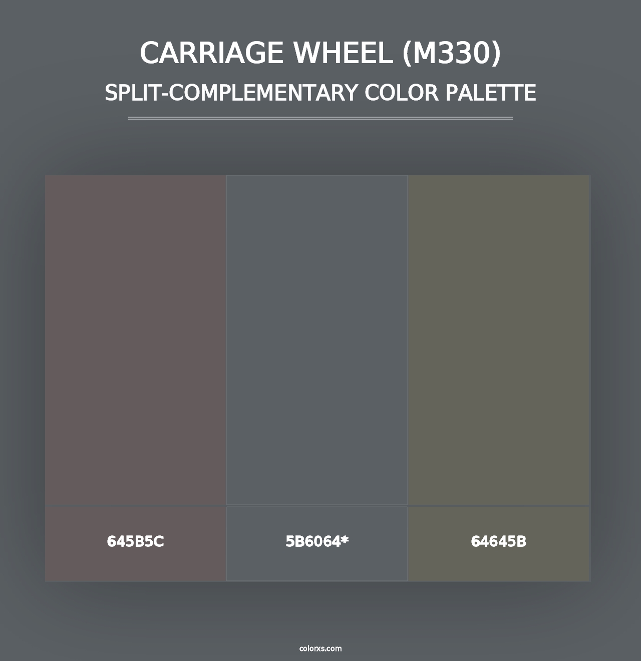 Carriage Wheel (M330) - Split-Complementary Color Palette