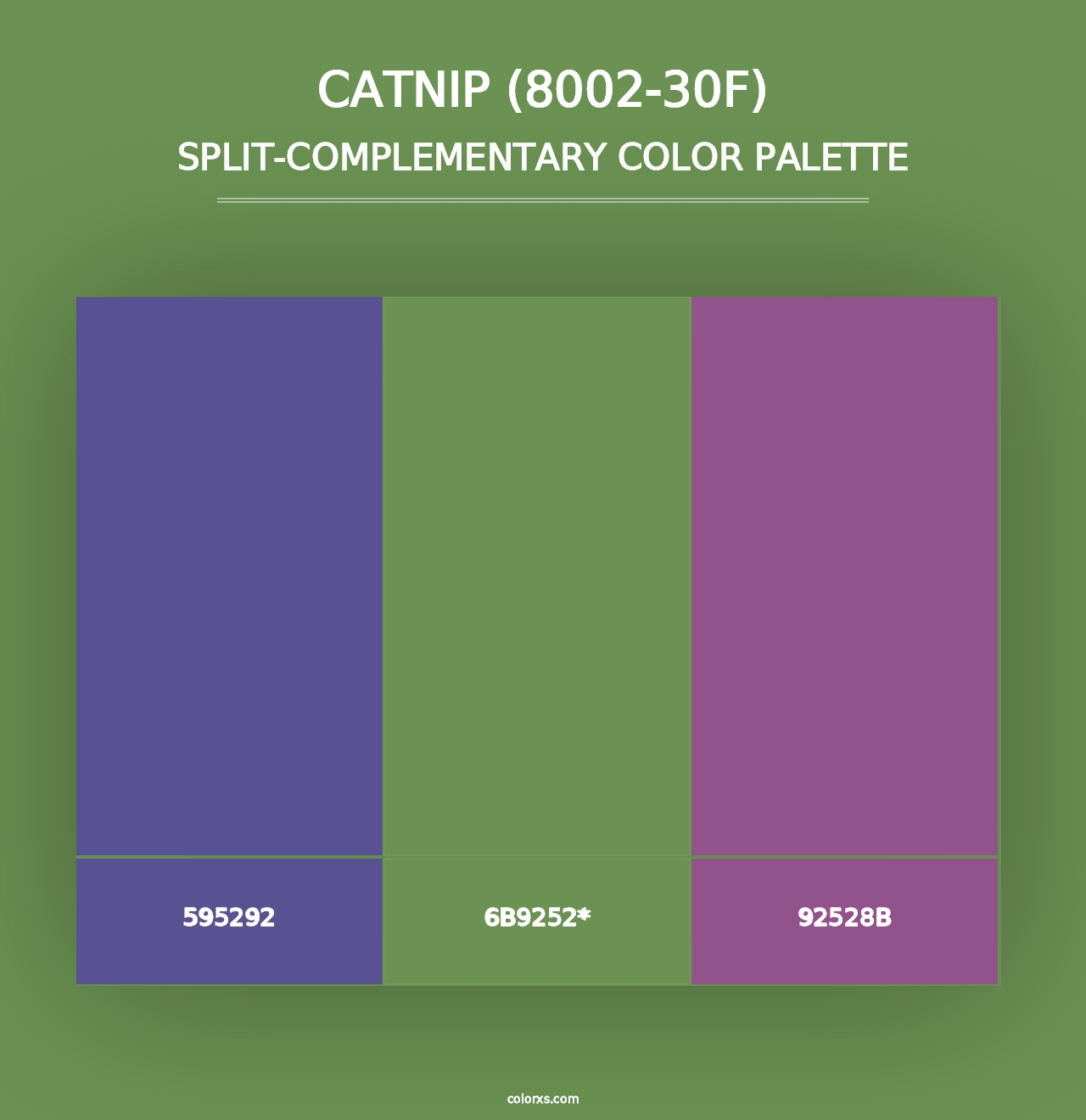 Catnip (8002-30F) - Split-Complementary Color Palette