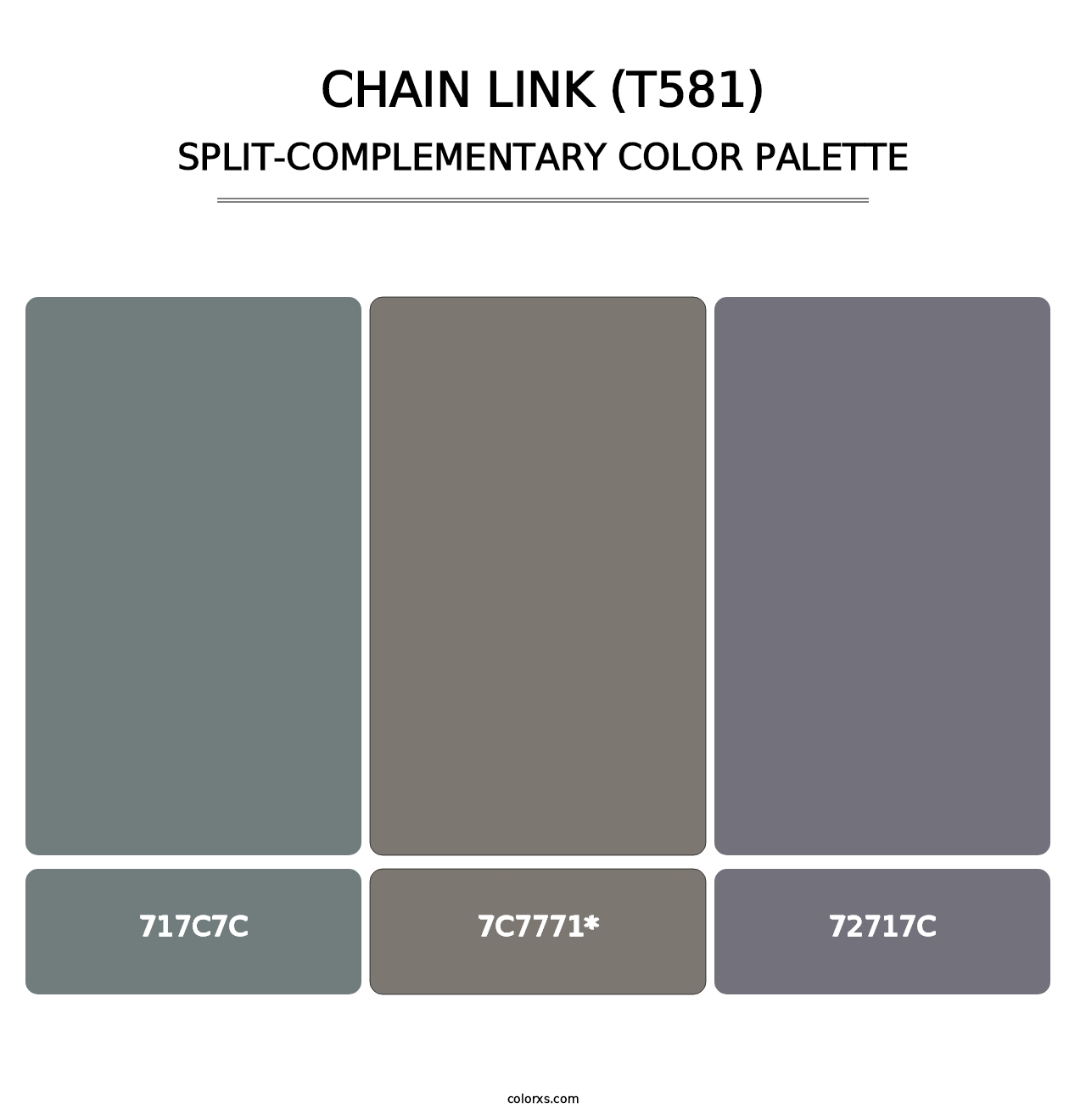 Chain Link (T581) - Split-Complementary Color Palette