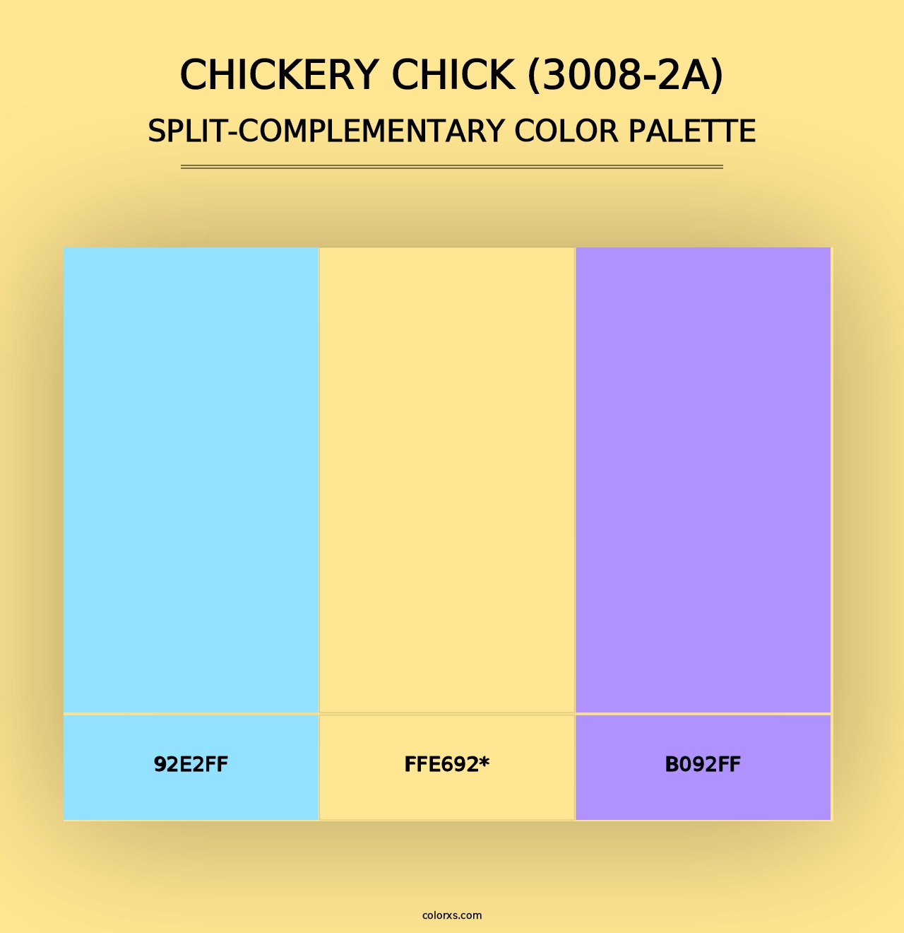 Chickery Chick (3008-2A) - Split-Complementary Color Palette