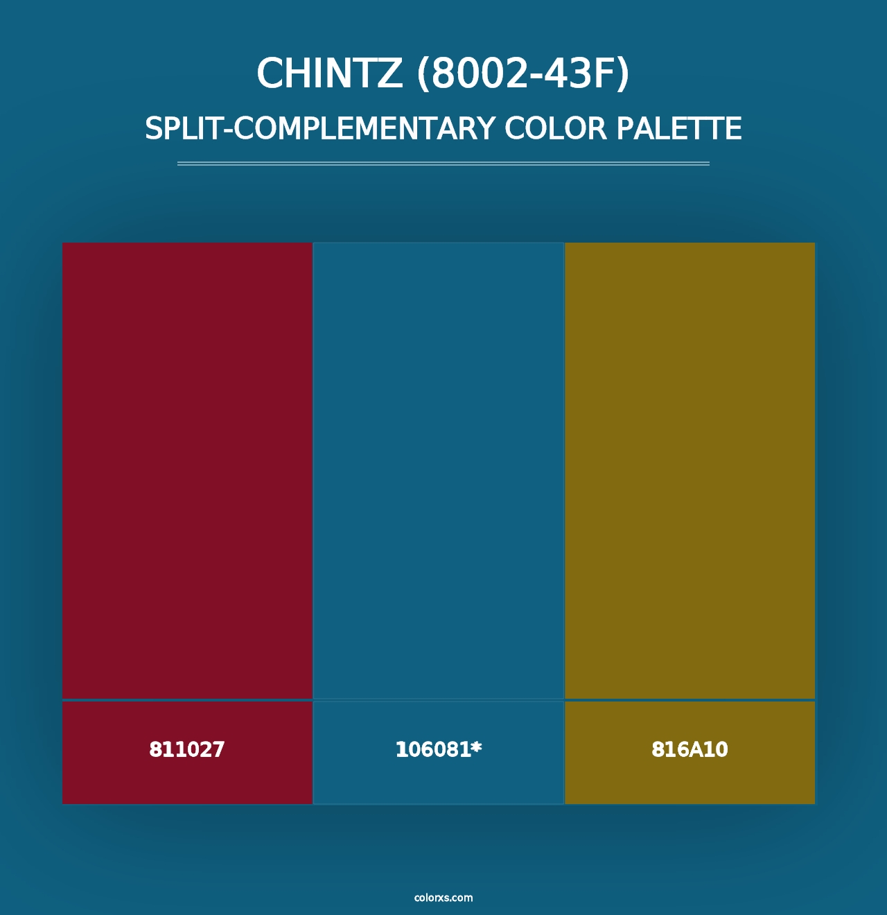 Chintz (8002-43F) - Split-Complementary Color Palette