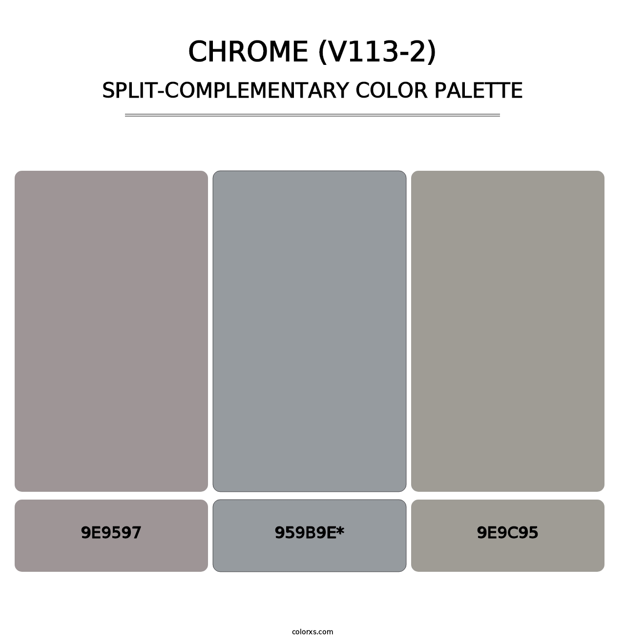 Chrome (V113-2) - Split-Complementary Color Palette