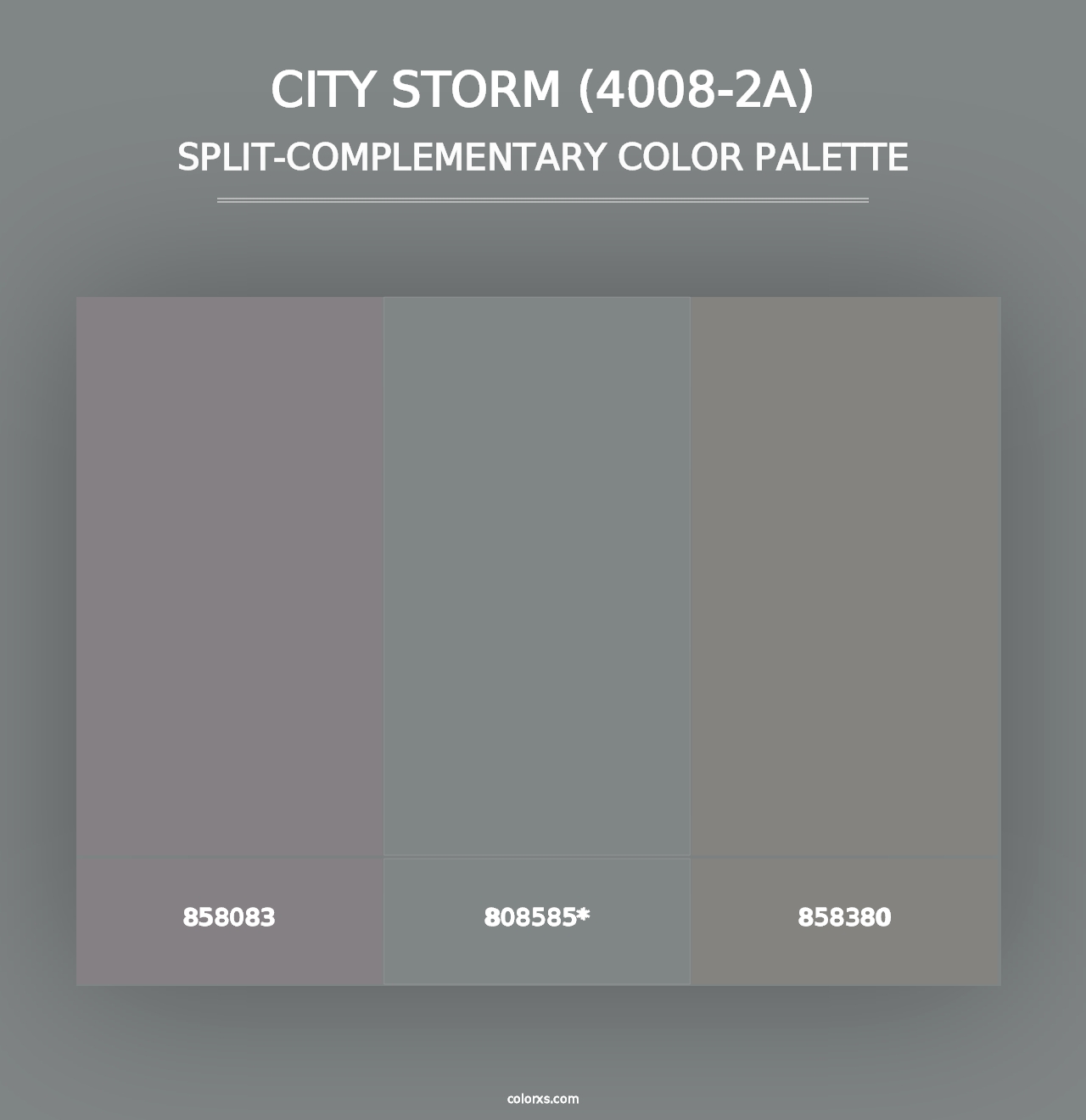 City Storm (4008-2A) - Split-Complementary Color Palette