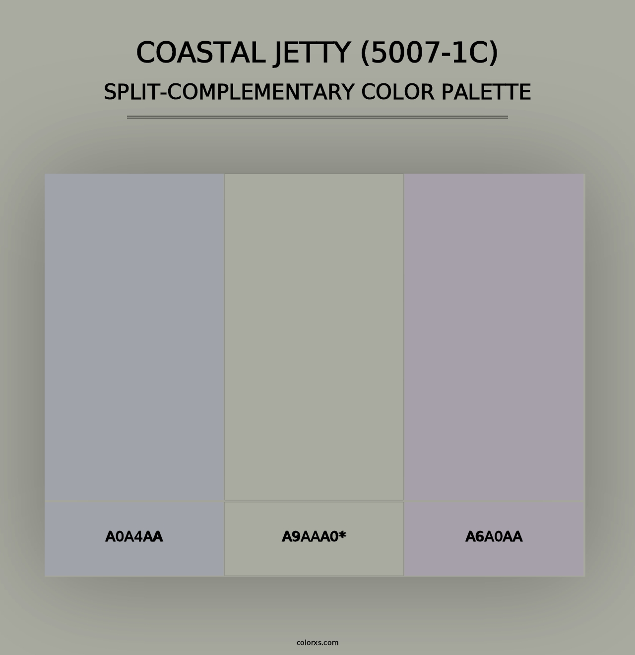 Coastal Jetty (5007-1C) - Split-Complementary Color Palette