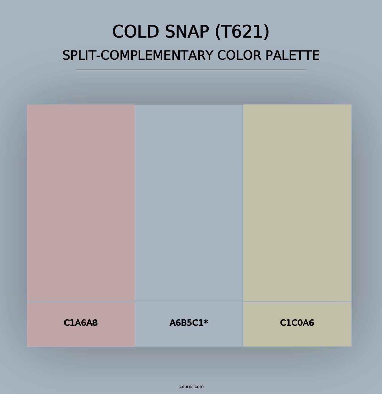 Cold Snap (T621) - Split-Complementary Color Palette