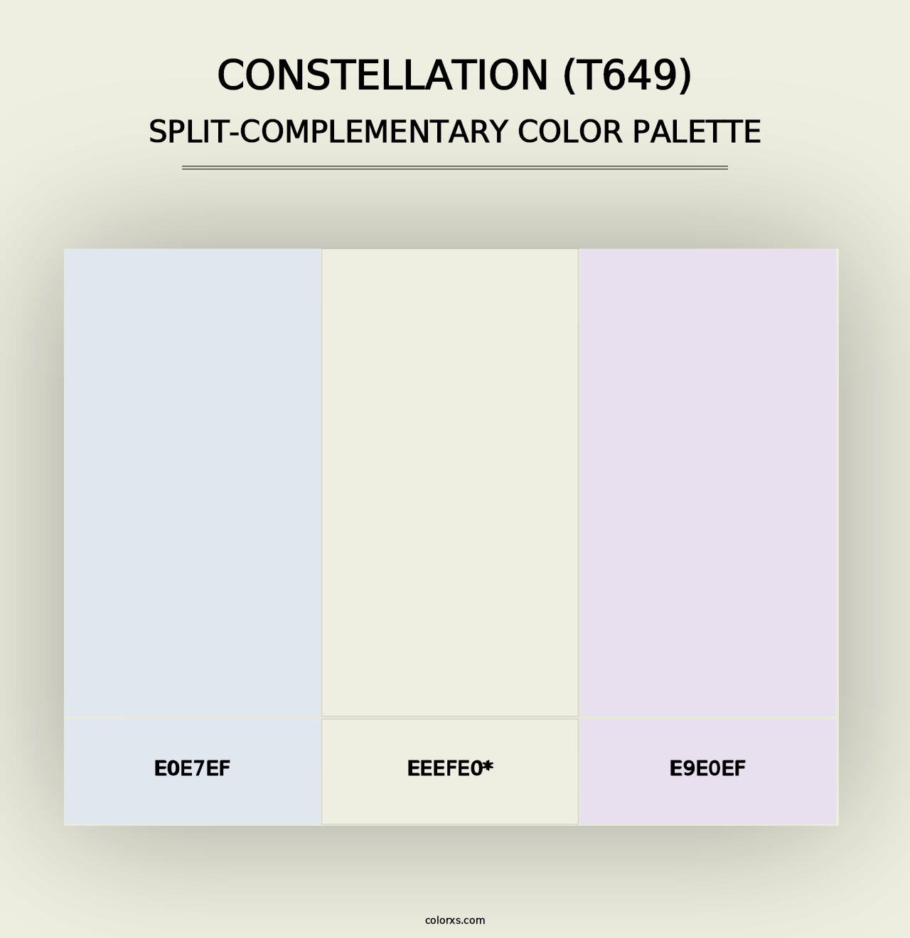 Constellation (T649) - Split-Complementary Color Palette