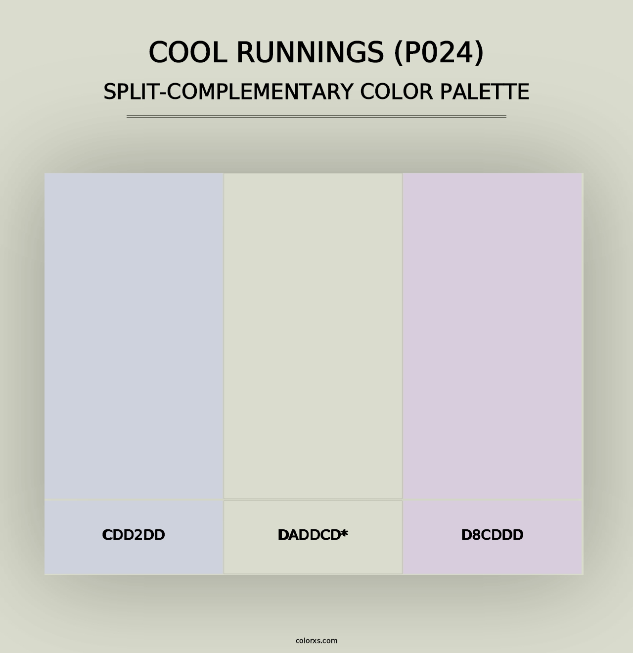 Cool Runnings (P024) - Split-Complementary Color Palette