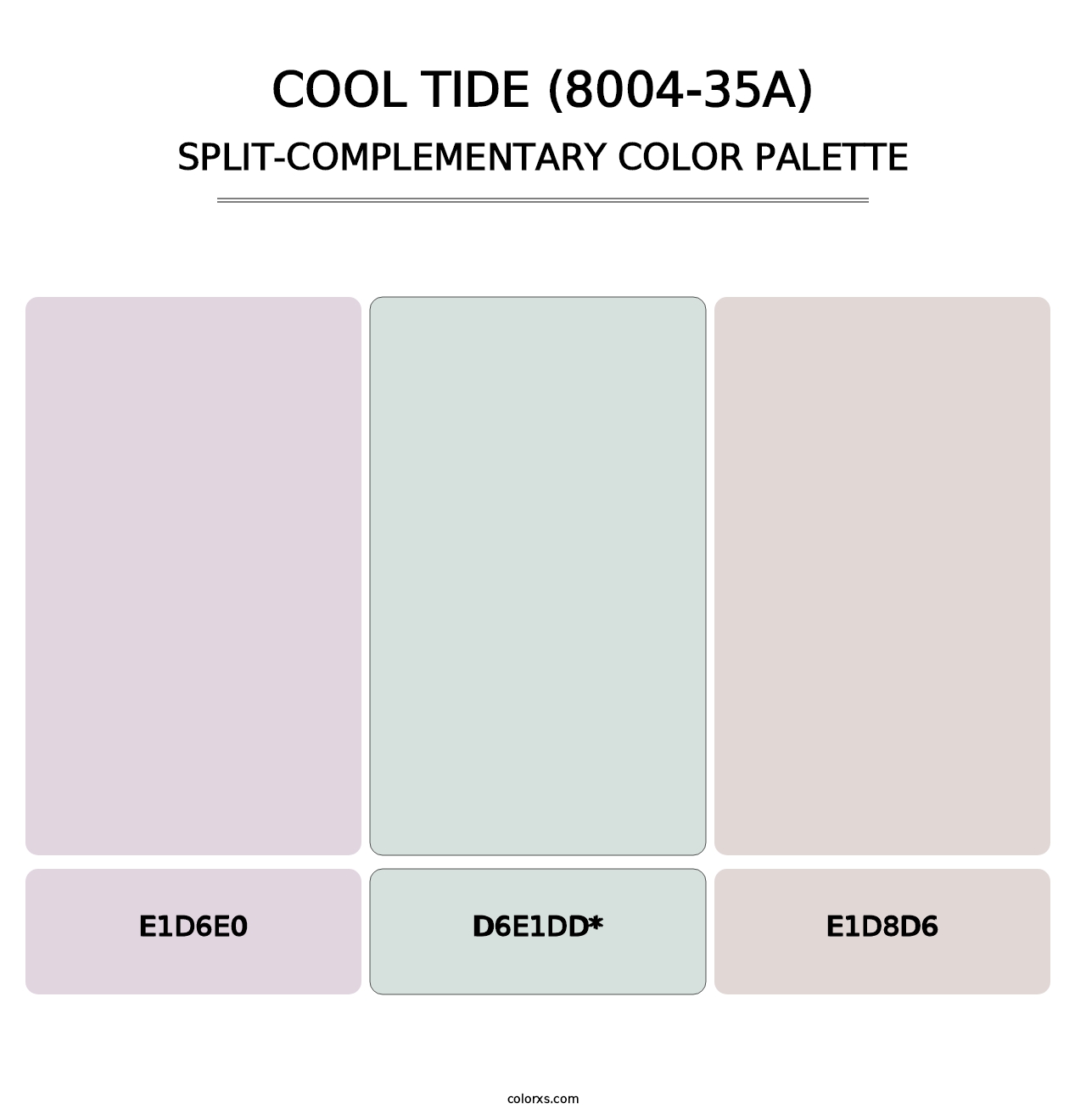 Cool Tide (8004-35A) - Split-Complementary Color Palette