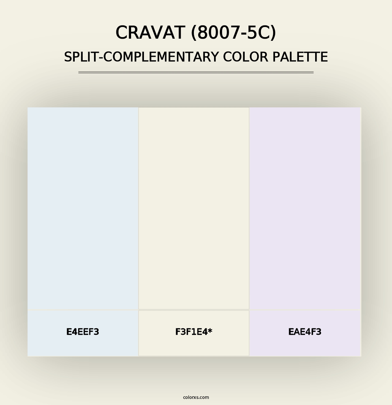 Cravat (8007-5C) - Split-Complementary Color Palette