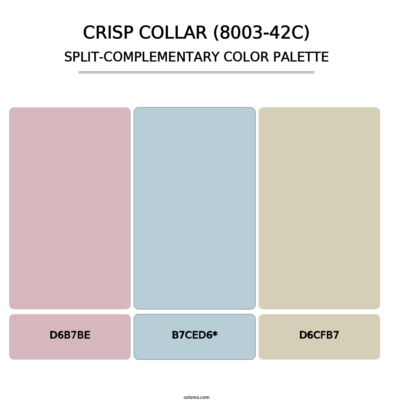 Crisp Collar (8003-42C) - Split-Complementary Color Palette