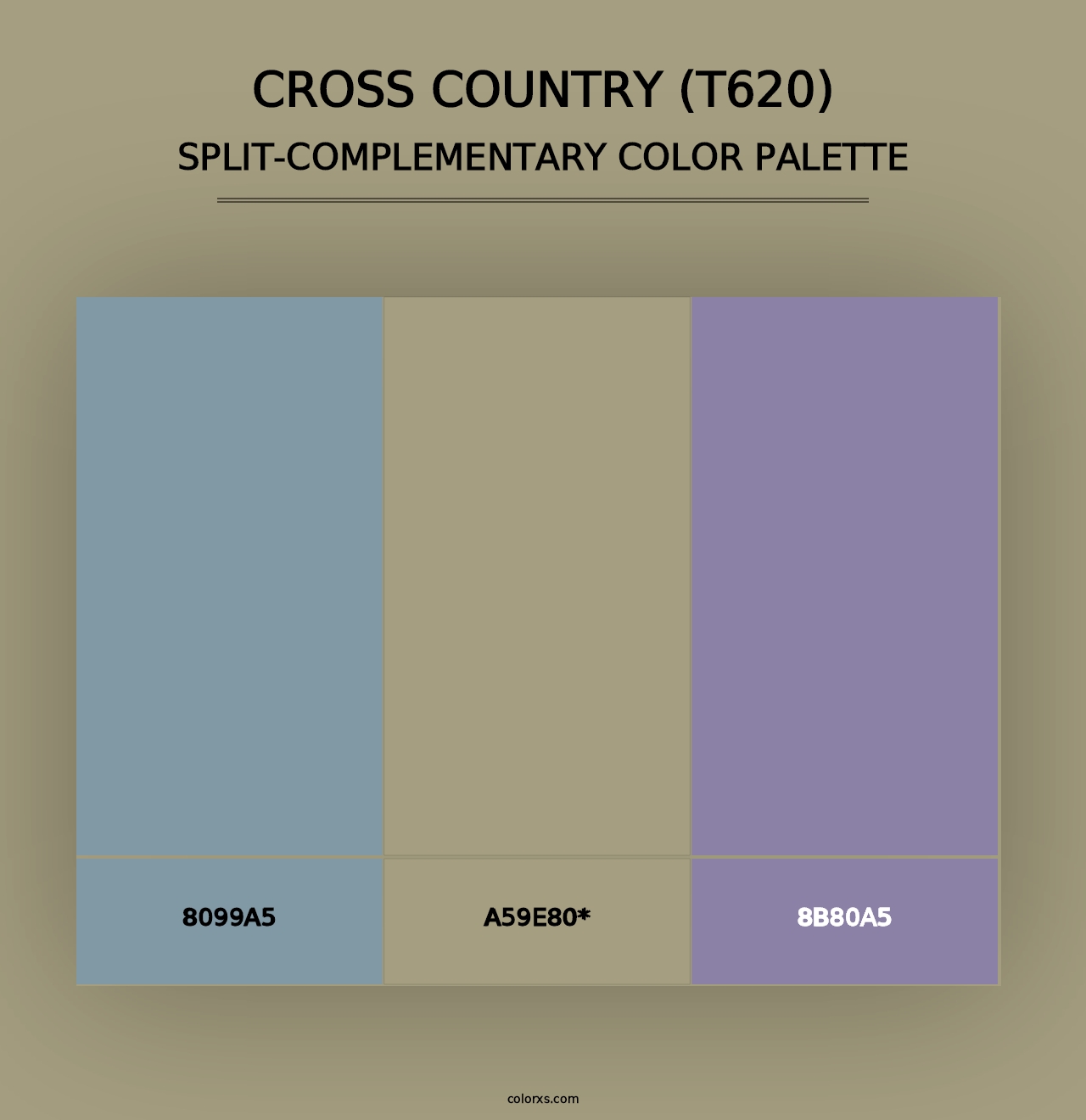 Cross Country (T620) - Split-Complementary Color Palette