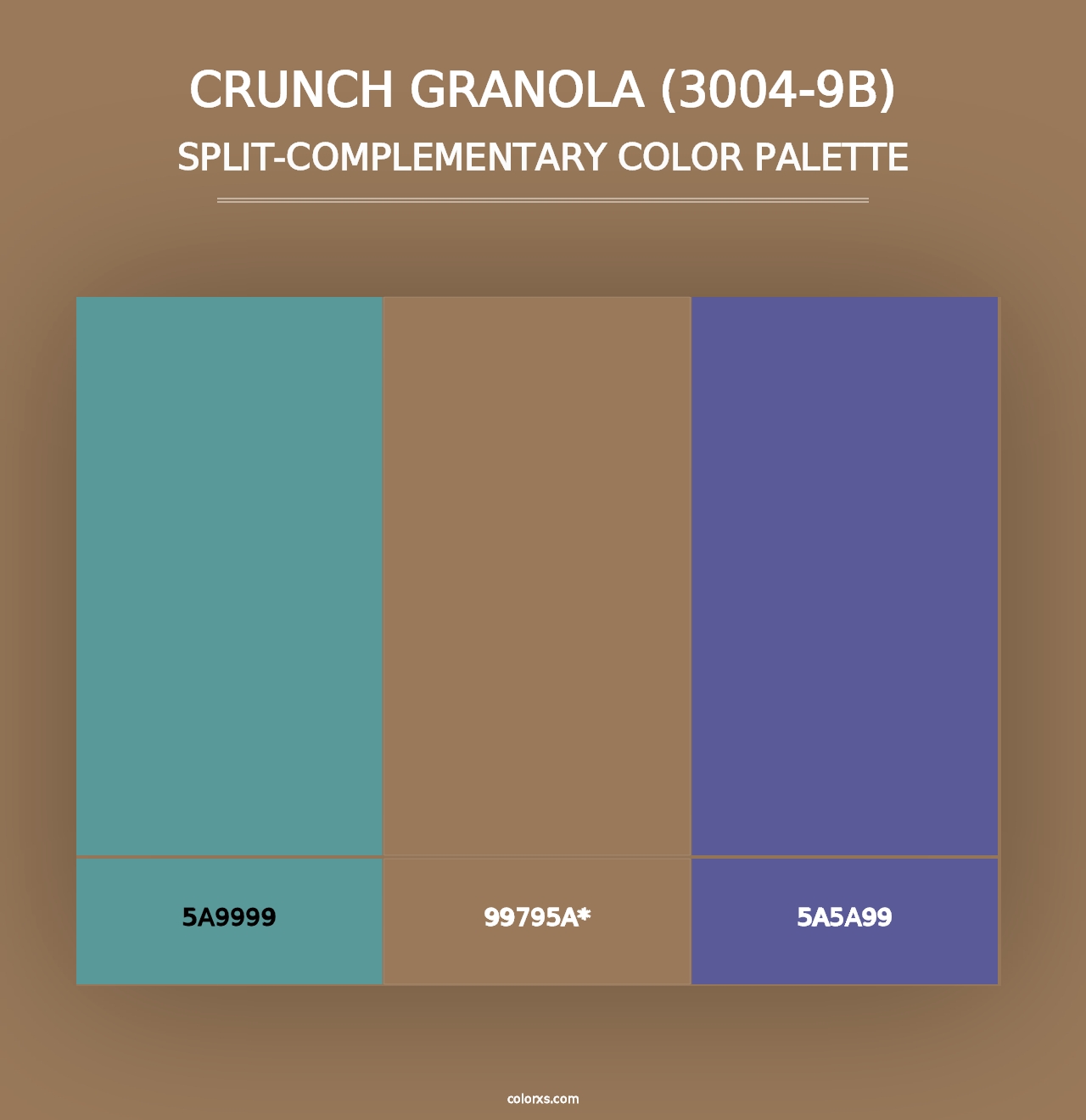 Crunch Granola (3004-9B) - Split-Complementary Color Palette