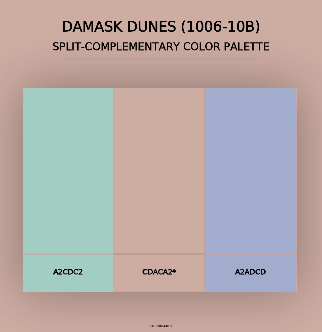 Damask Dunes (1006-10B) - Split-Complementary Color Palette