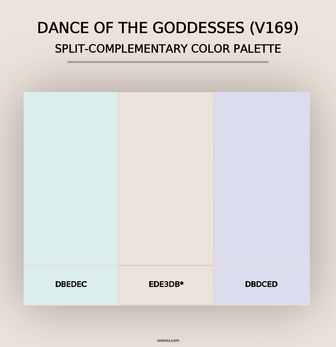 Dance of the Goddesses (V169) - Split-Complementary Color Palette