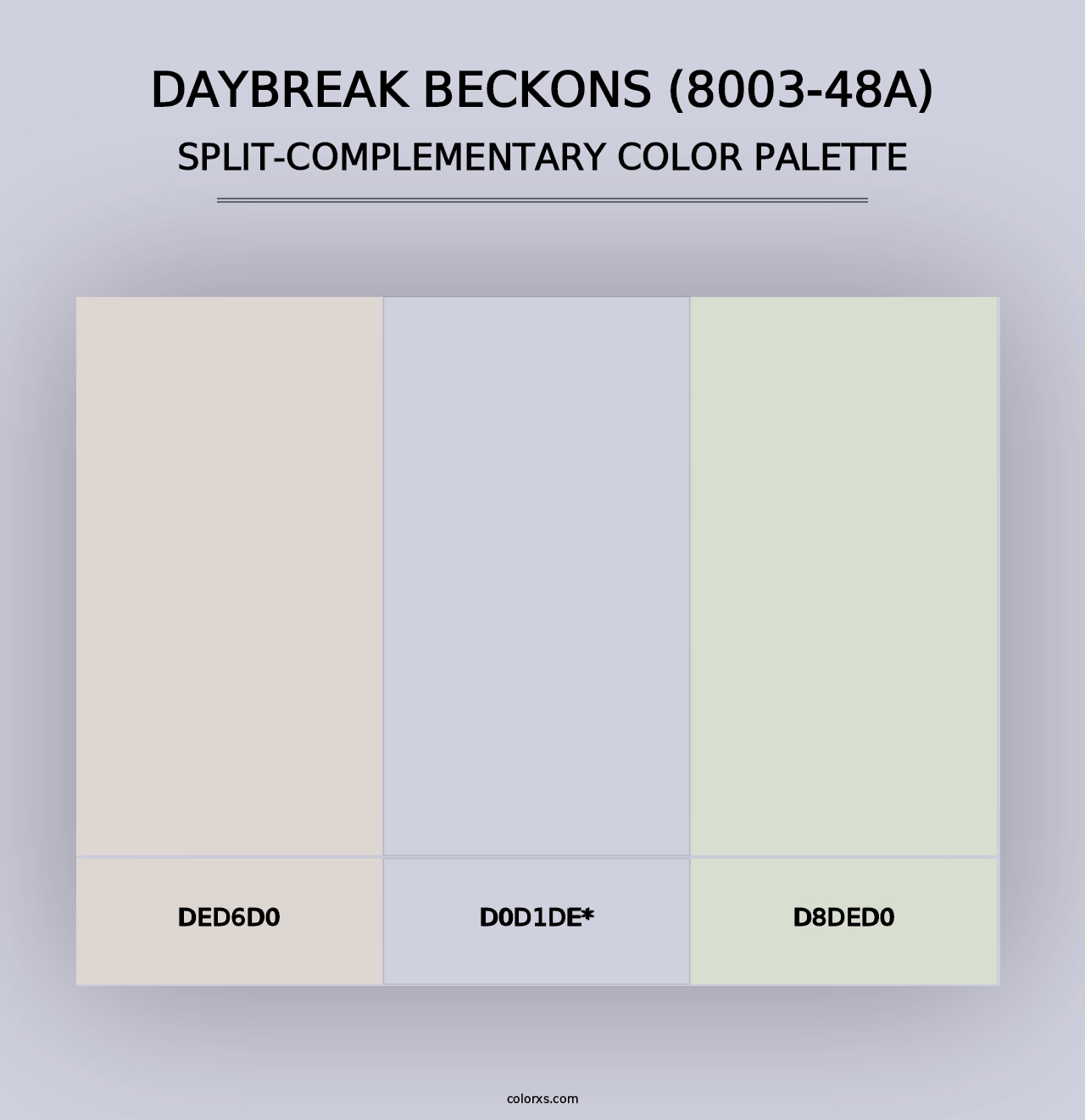 Daybreak Beckons (8003-48A) - Split-Complementary Color Palette