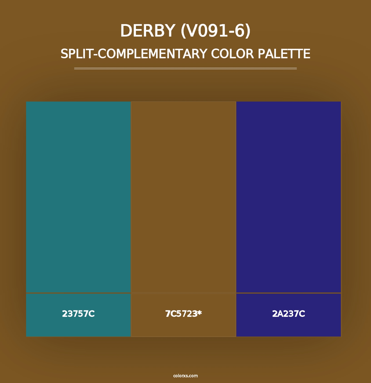 Derby (V091-6) - Split-Complementary Color Palette