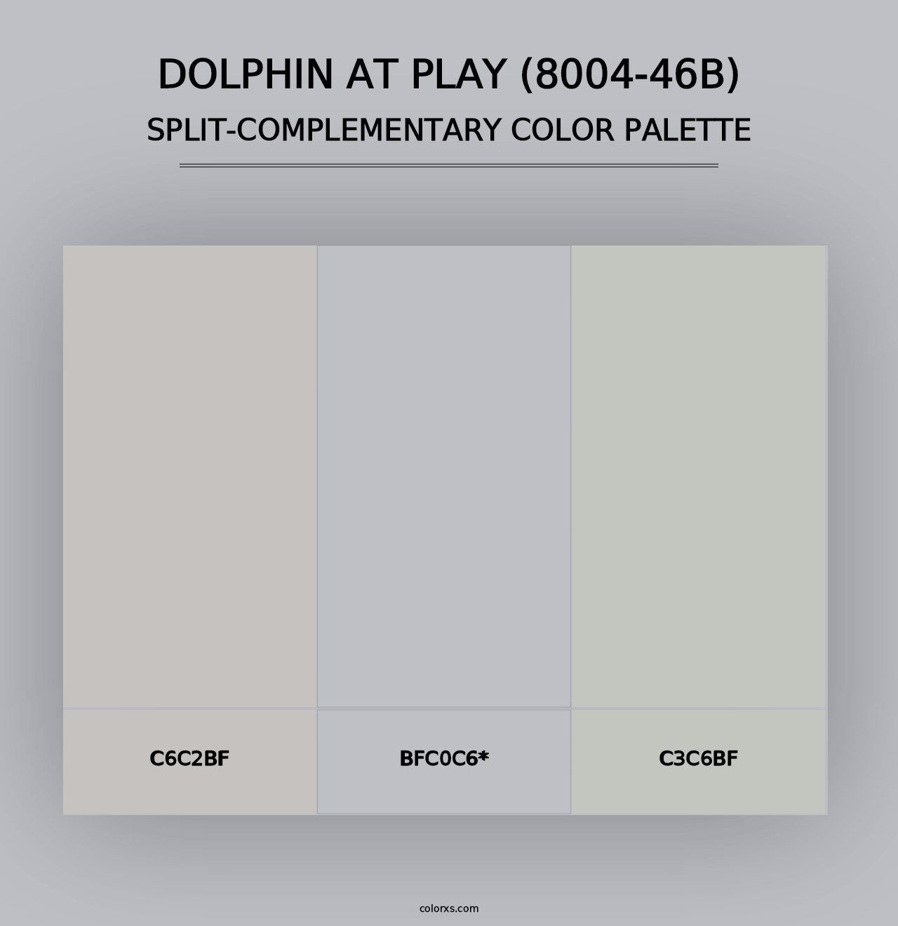 Dolphin at Play (8004-46B) - Split-Complementary Color Palette