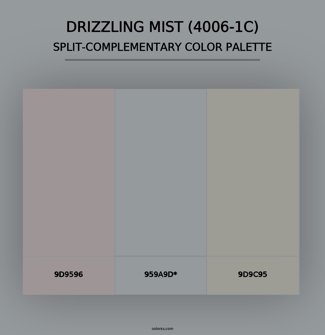 Drizzling Mist (4006-1C) - Split-Complementary Color Palette