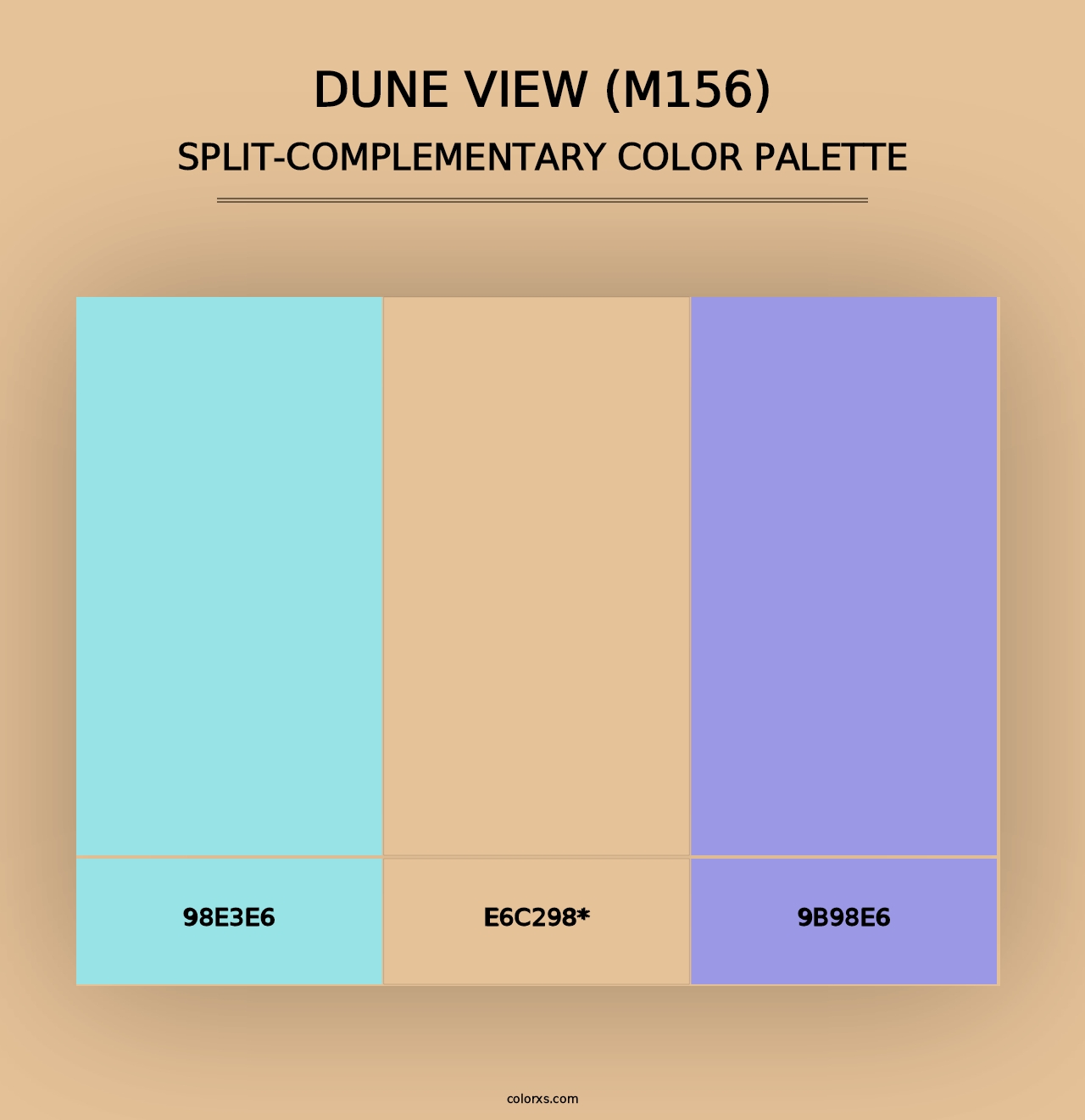 Dune View (M156) - Split-Complementary Color Palette