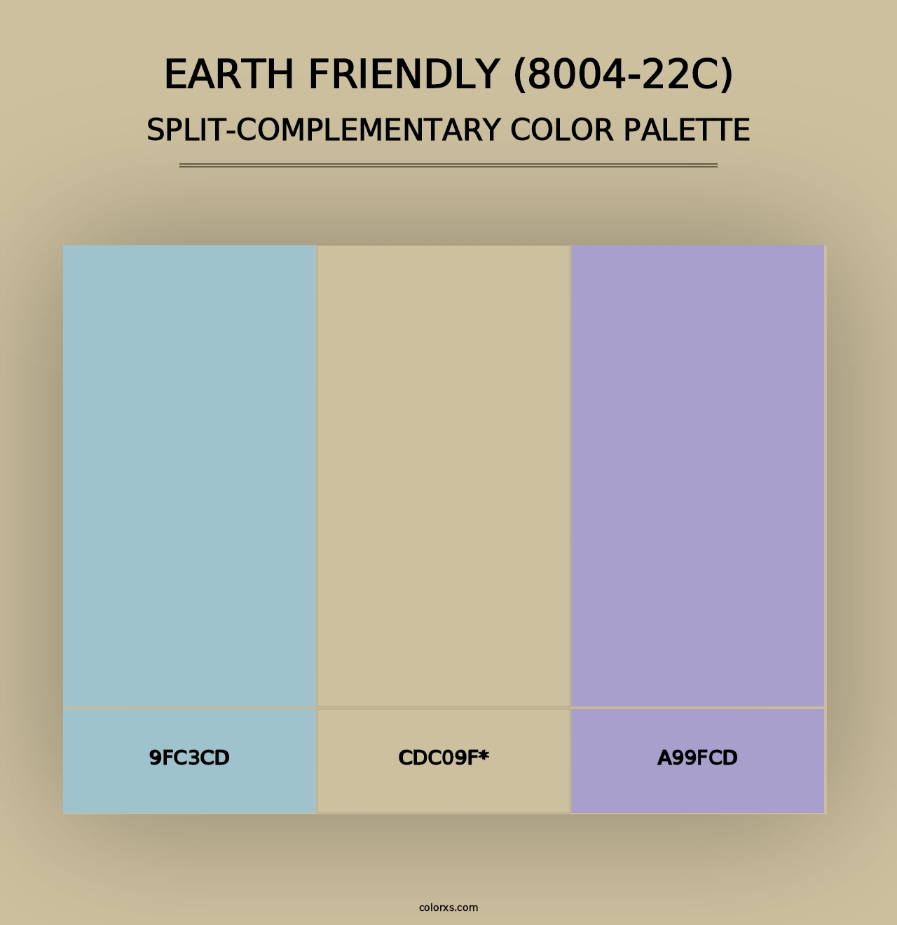 Earth Friendly (8004-22C) - Split-Complementary Color Palette