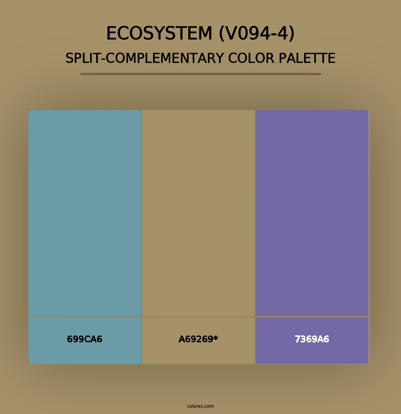 Ecosystem (V094-4) - Split-Complementary Color Palette