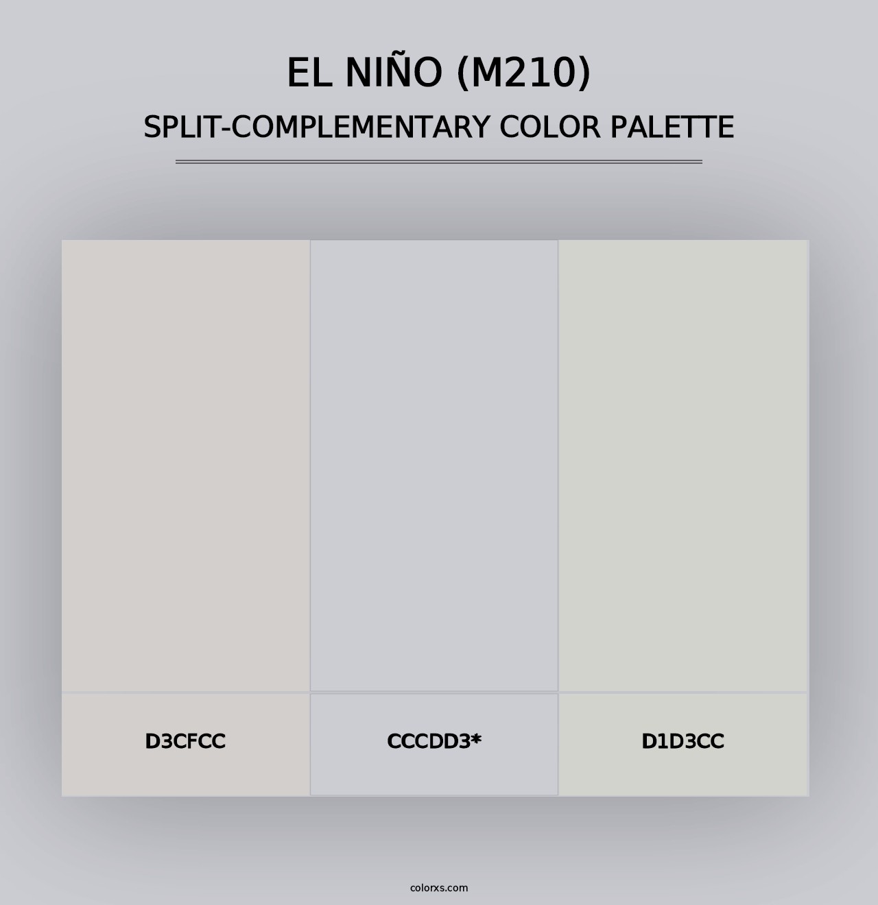 El Niño (M210) - Split-Complementary Color Palette