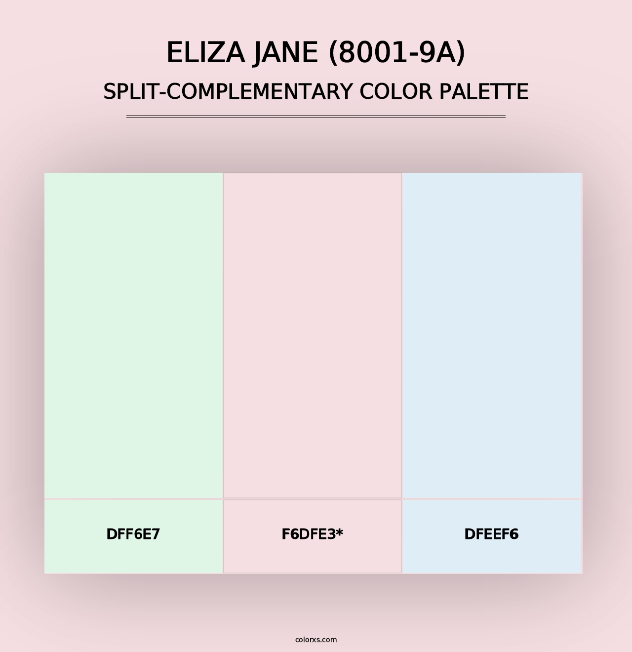 Eliza Jane (8001-9A) - Split-Complementary Color Palette