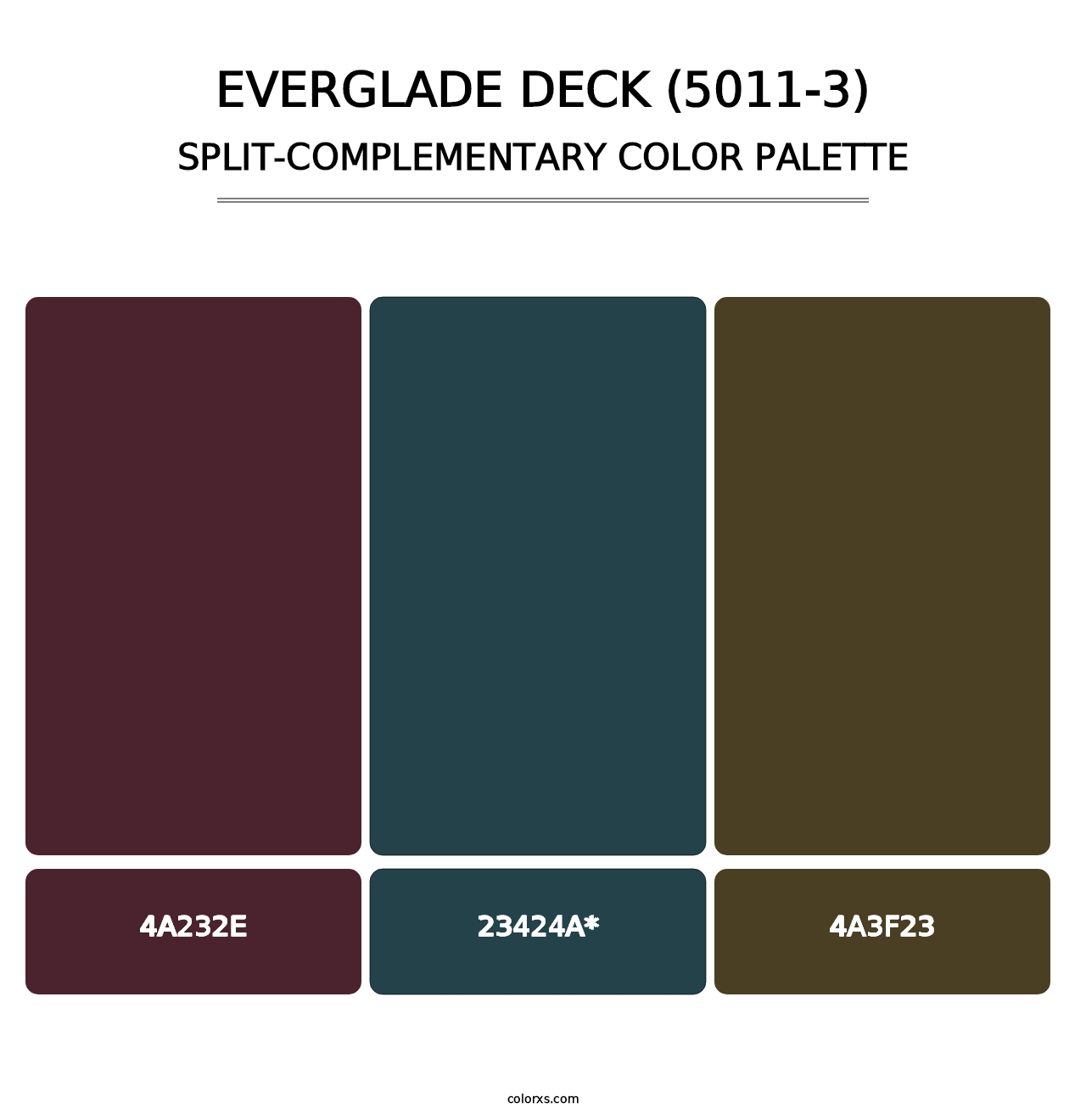 Everglade Deck (5011-3) - Split-Complementary Color Palette