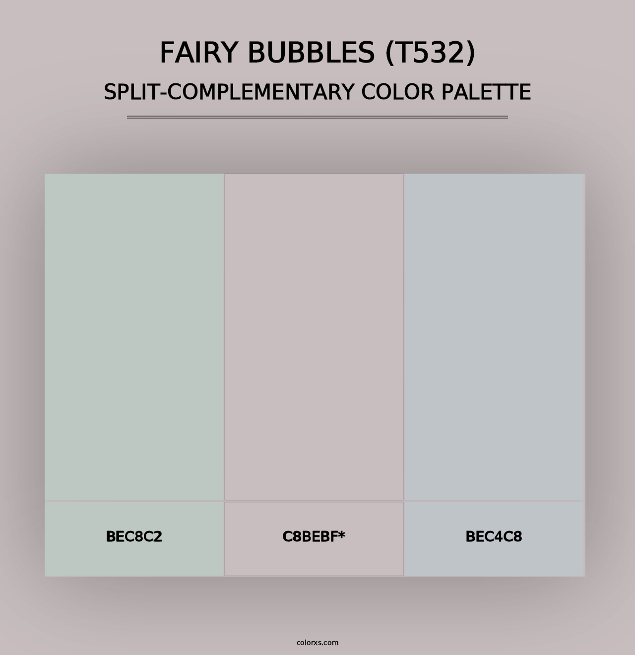 Fairy Bubbles (T532) - Split-Complementary Color Palette