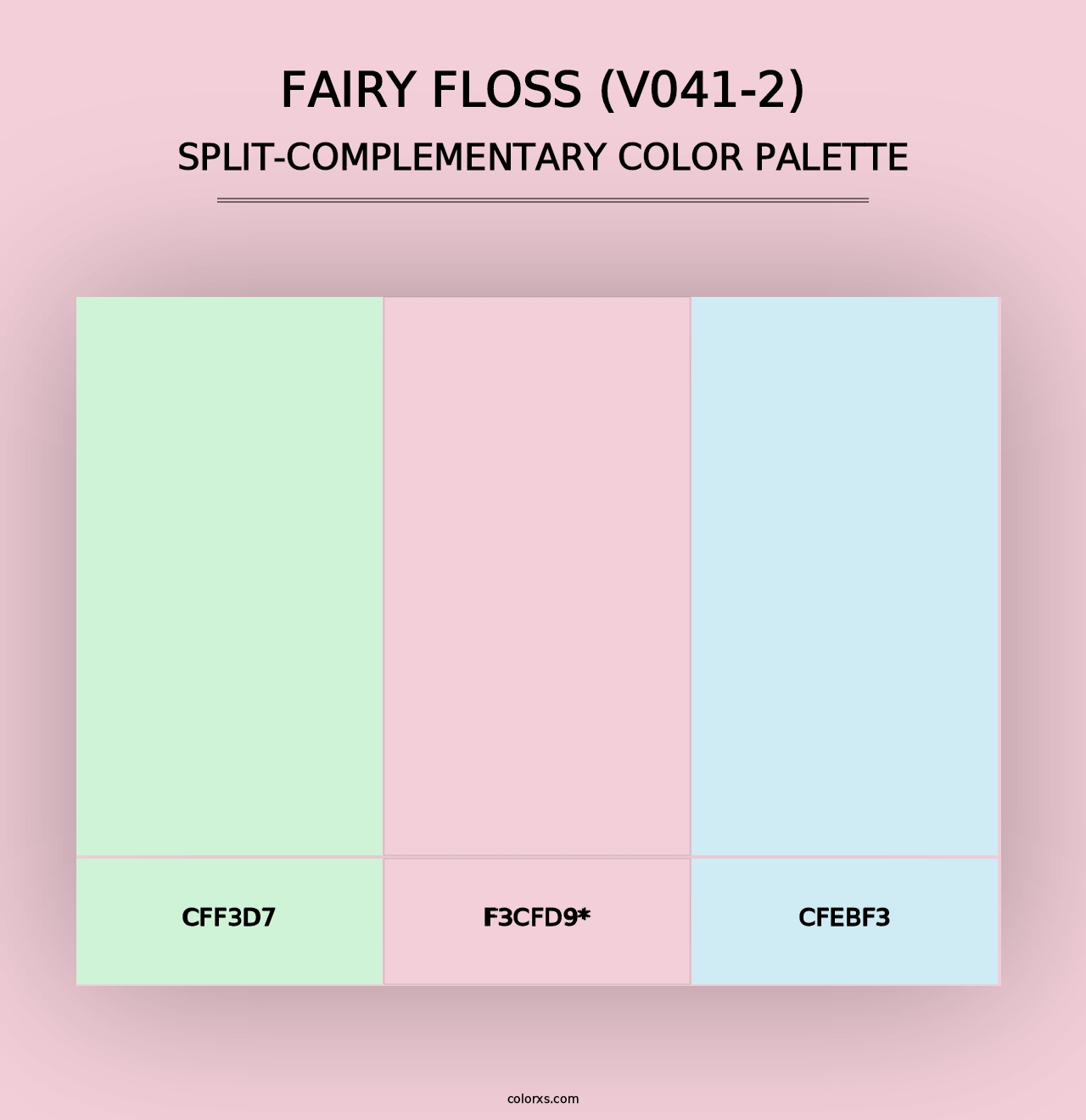 Fairy Floss (V041-2) - Split-Complementary Color Palette