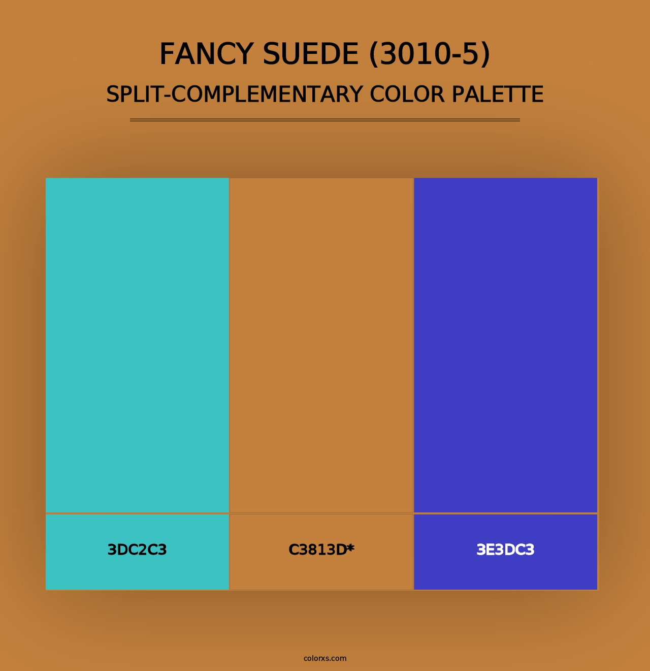 Fancy Suede (3010-5) - Split-Complementary Color Palette