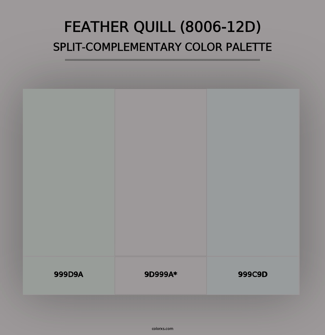 Feather Quill (8006-12D) - Split-Complementary Color Palette