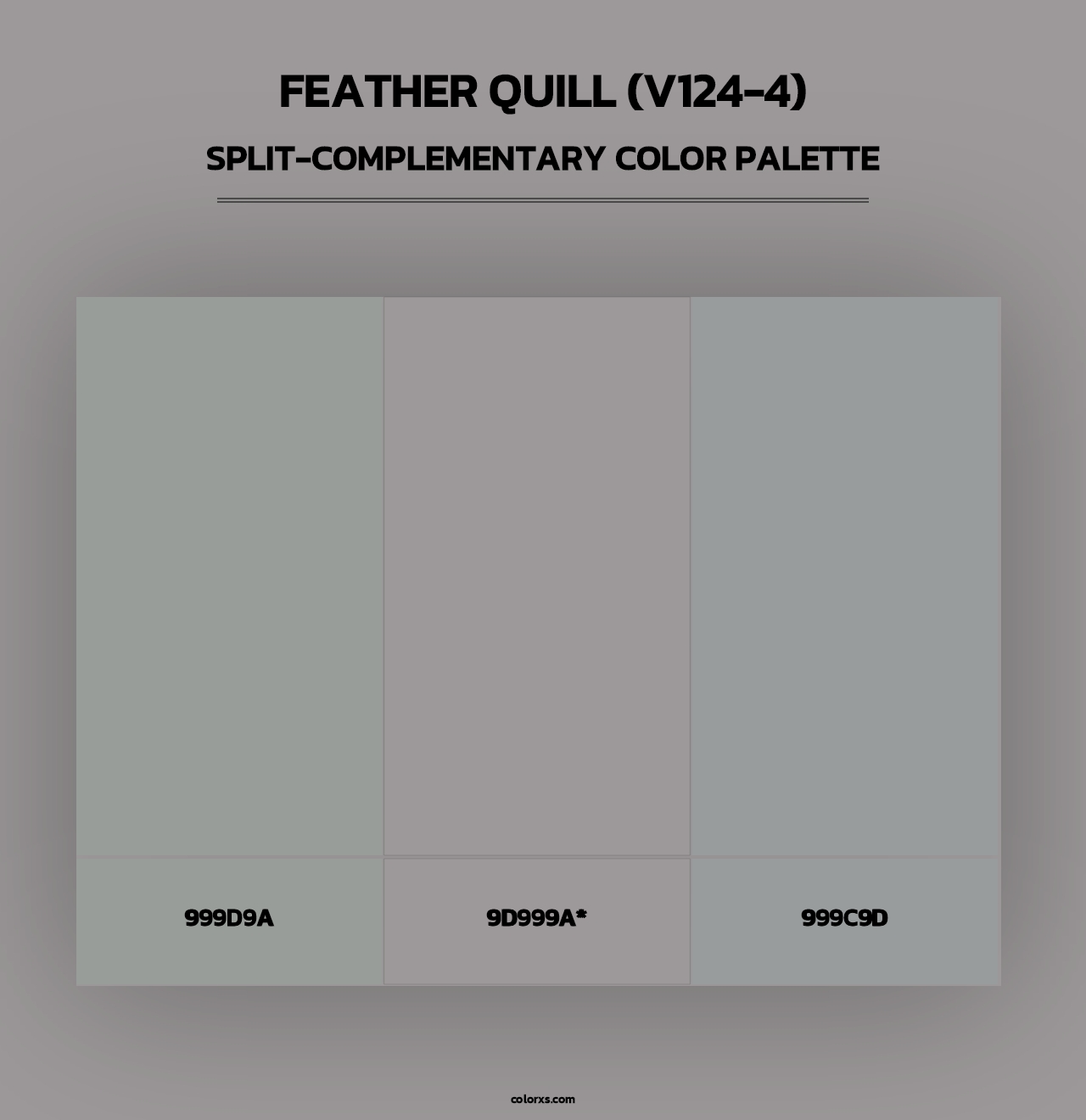 Feather Quill (V124-4) - Split-Complementary Color Palette