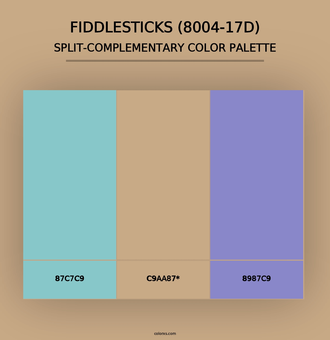 Fiddlesticks (8004-17D) - Split-Complementary Color Palette