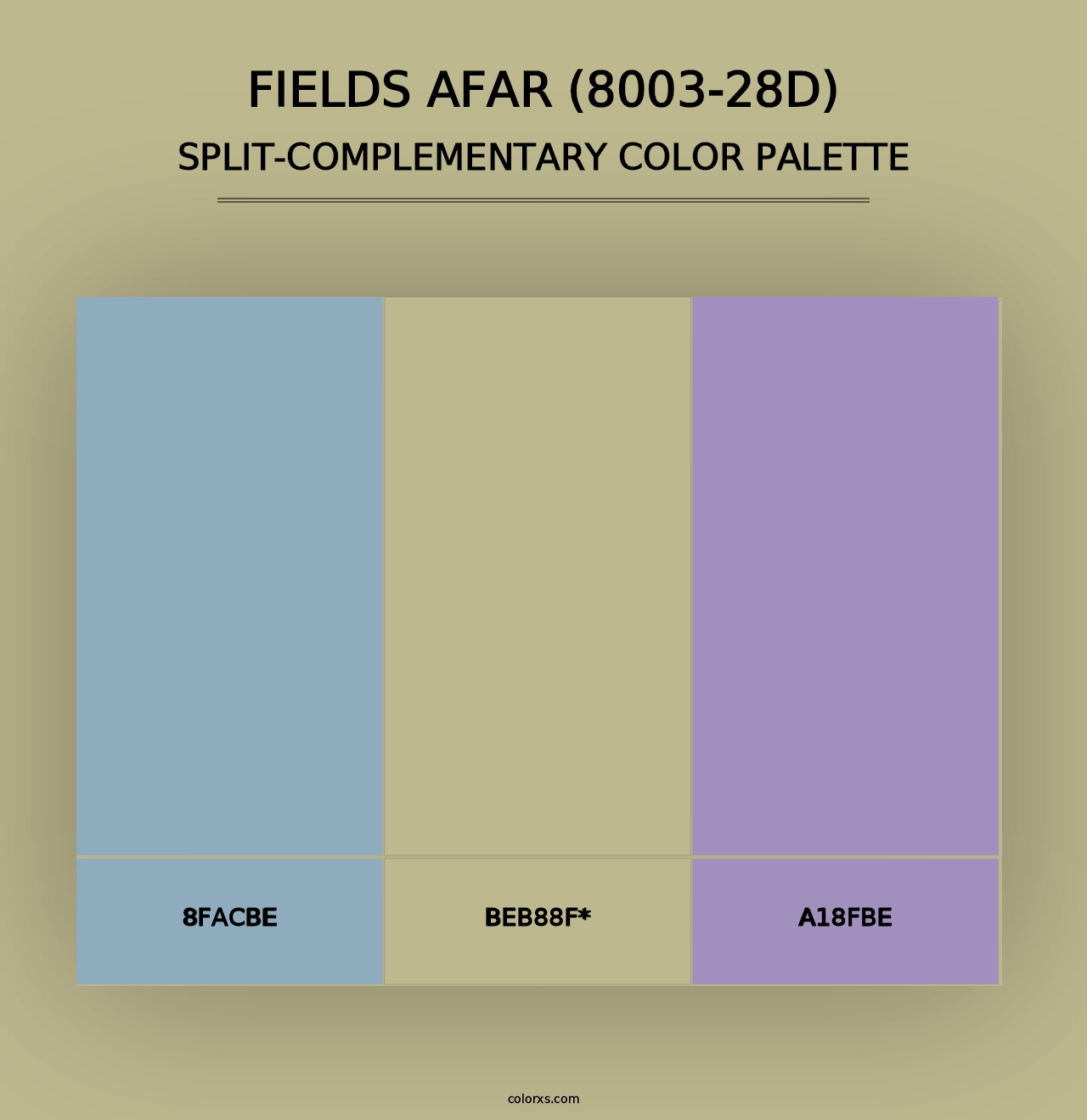 Fields Afar (8003-28D) - Split-Complementary Color Palette