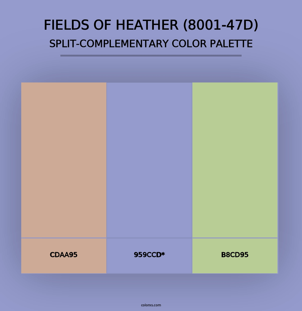 Fields of Heather (8001-47D) - Split-Complementary Color Palette