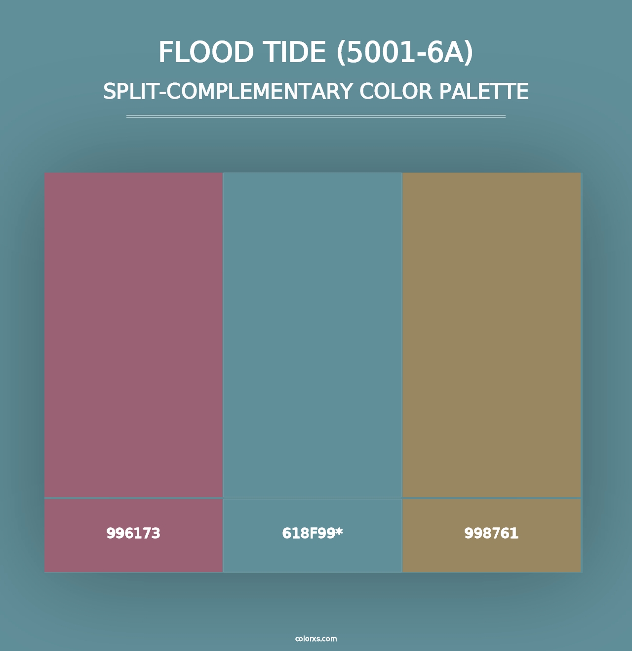 Flood Tide (5001-6A) - Split-Complementary Color Palette