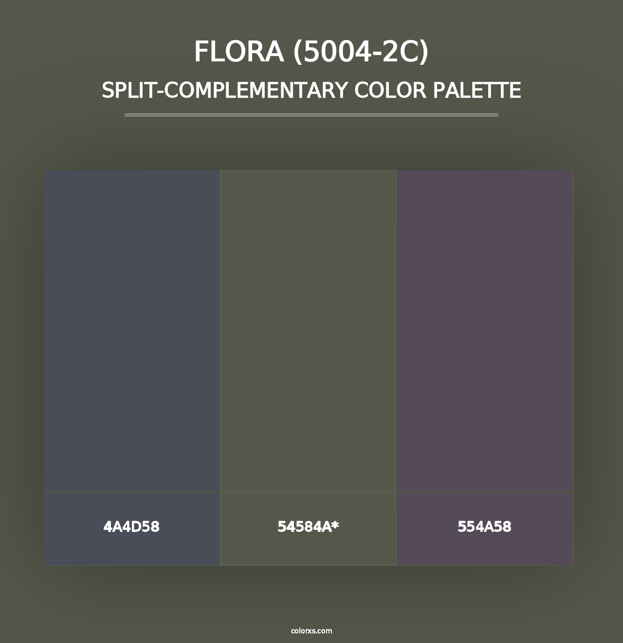 Flora (5004-2C) - Split-Complementary Color Palette