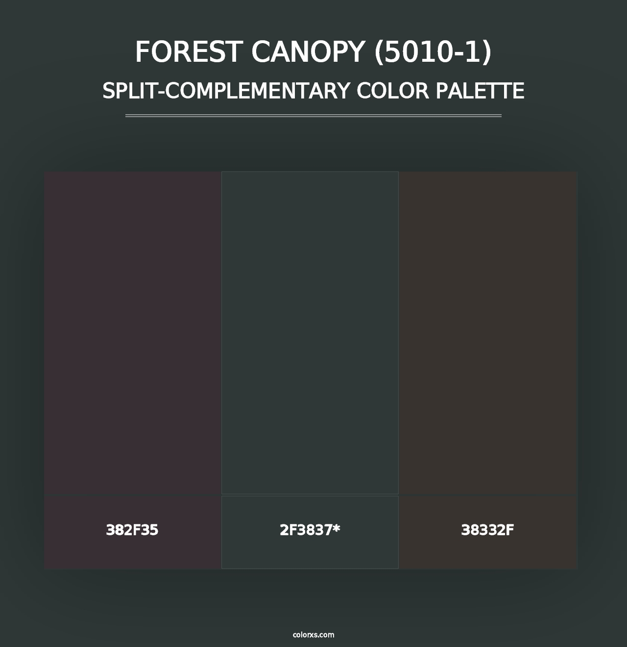 Forest Canopy (5010-1) - Split-Complementary Color Palette