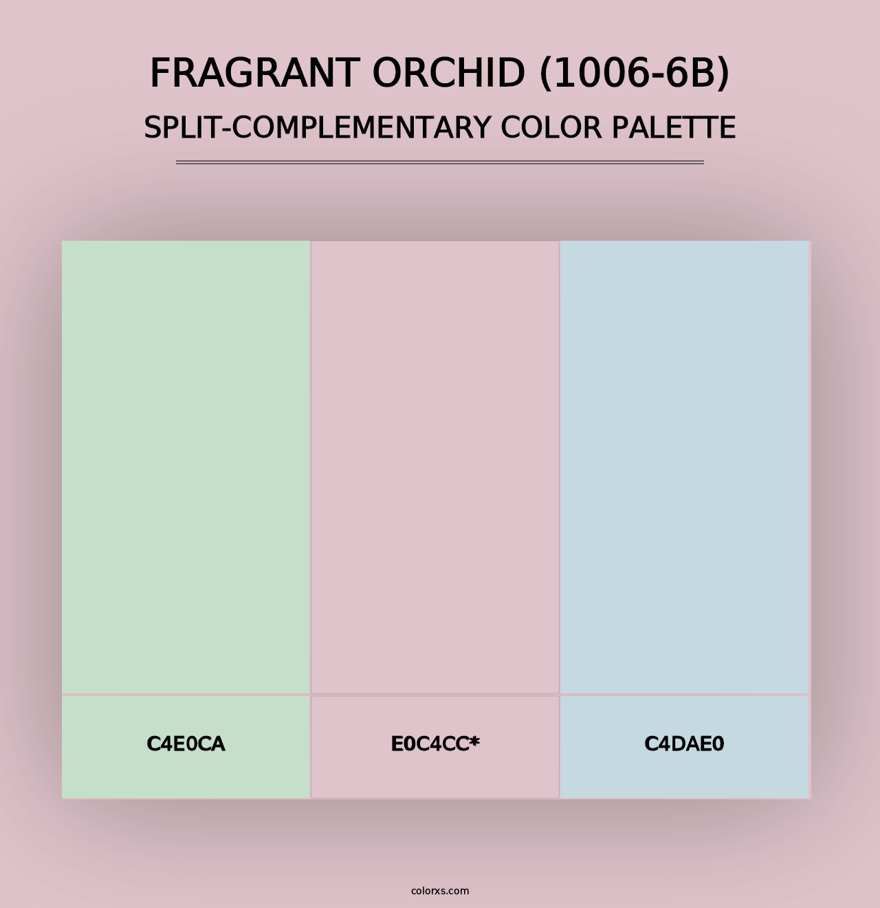 Fragrant Orchid (1006-6B) - Split-Complementary Color Palette