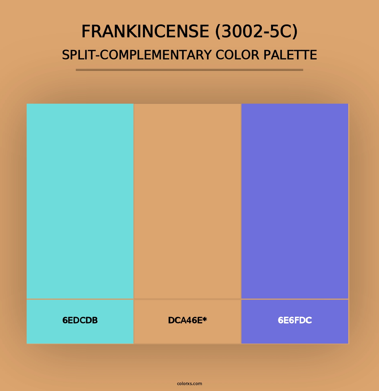 Frankincense (3002-5C) - Split-Complementary Color Palette