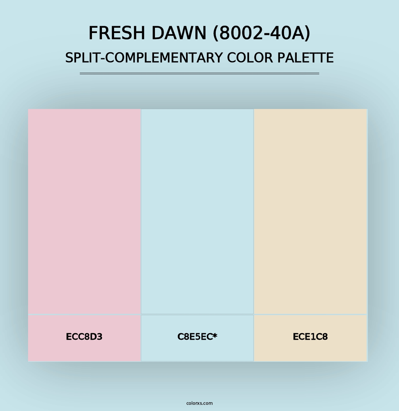 Fresh Dawn (8002-40A) - Split-Complementary Color Palette