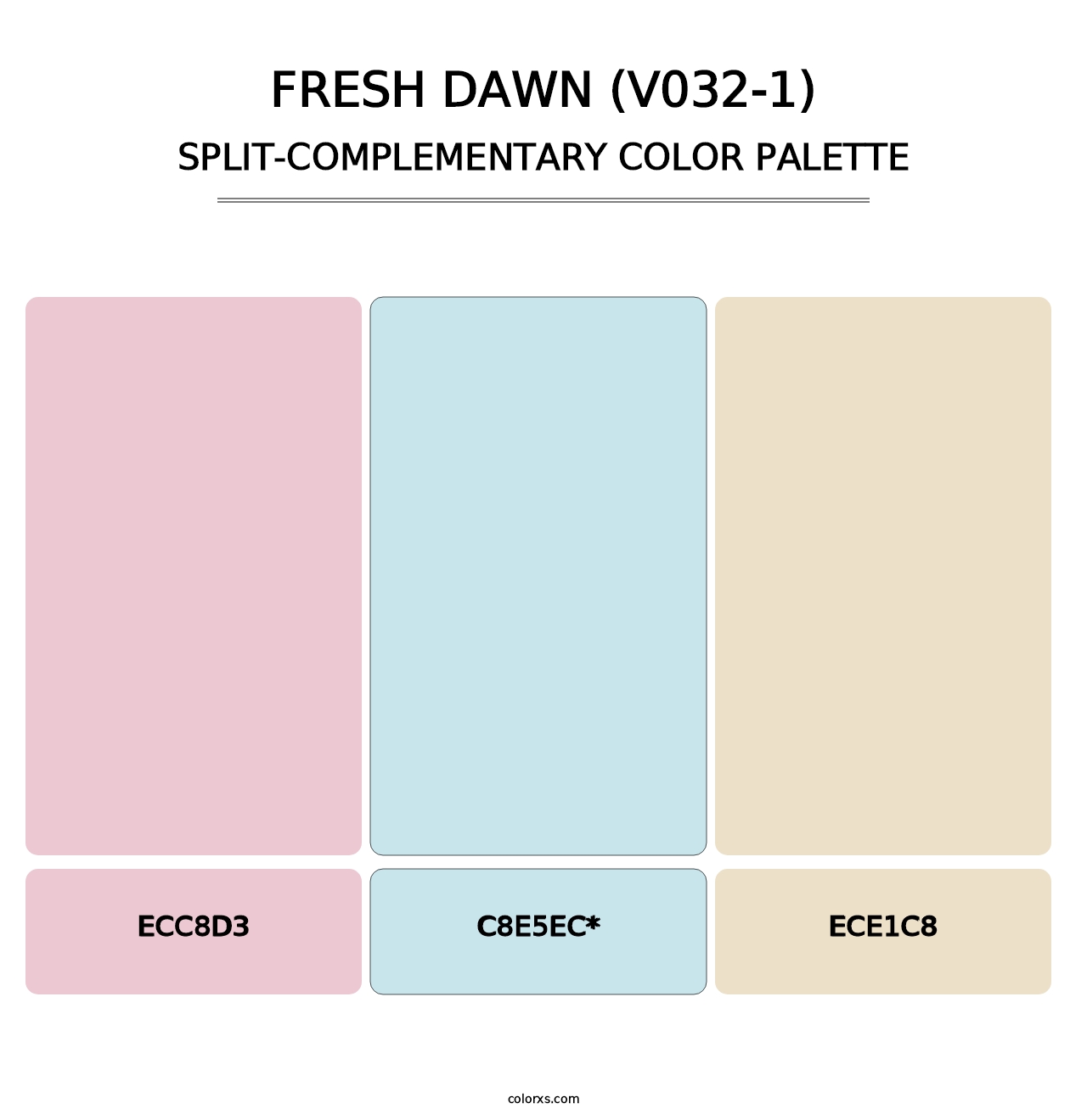 Fresh Dawn (V032-1) - Split-Complementary Color Palette