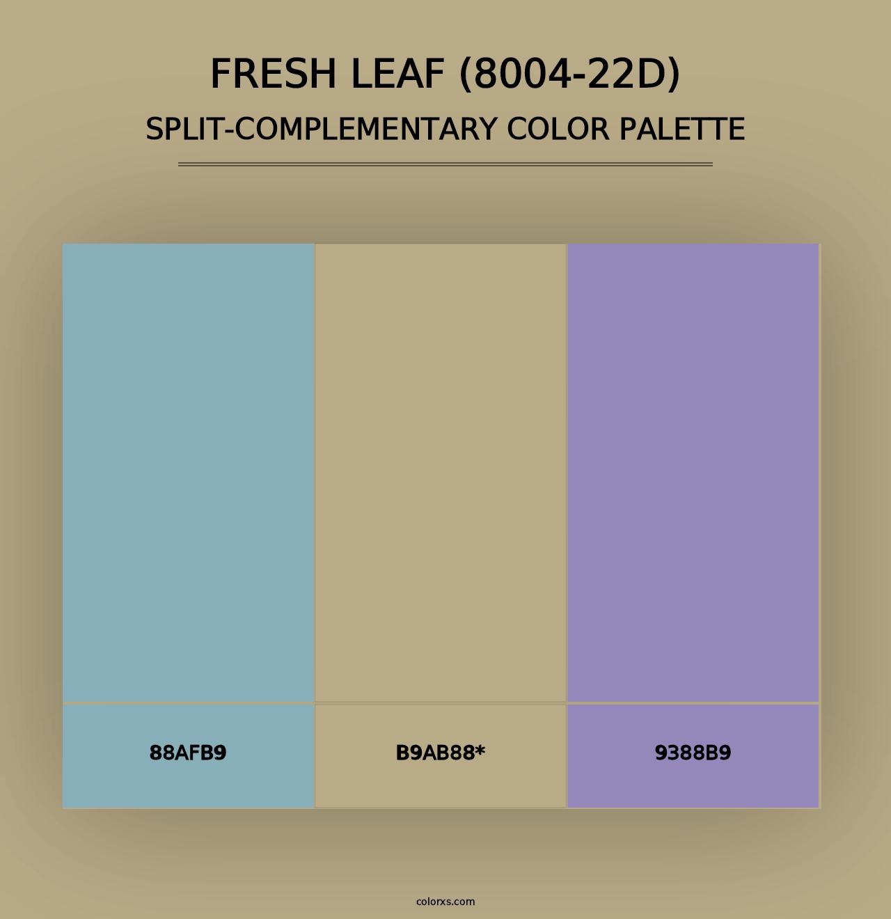 Fresh Leaf (8004-22D) - Split-Complementary Color Palette