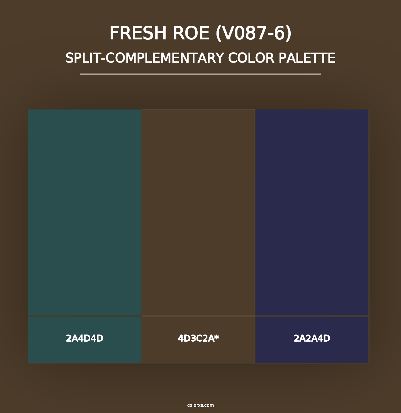 Fresh Roe (V087-6) - Split-Complementary Color Palette