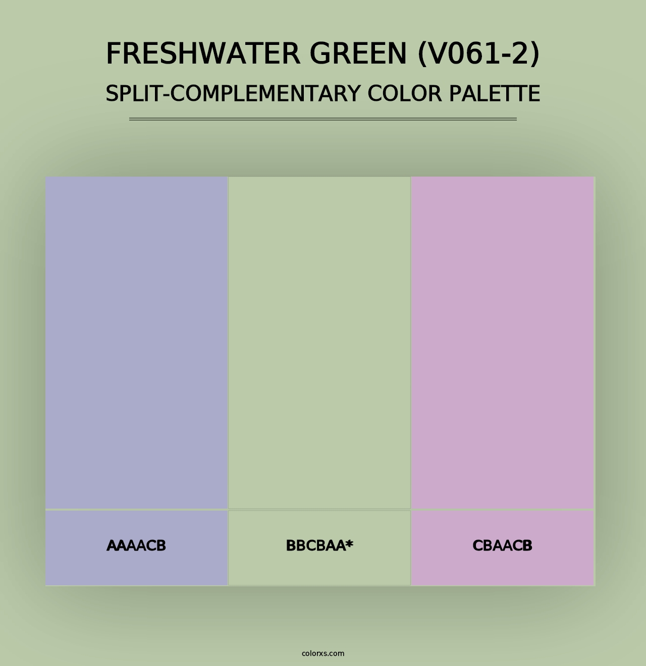 Freshwater Green (V061-2) - Split-Complementary Color Palette