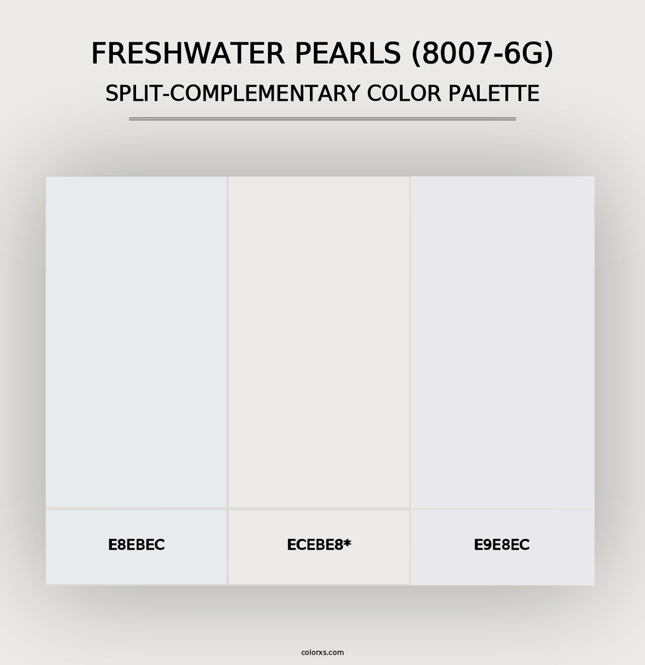 Freshwater Pearls (8007-6G) - Split-Complementary Color Palette