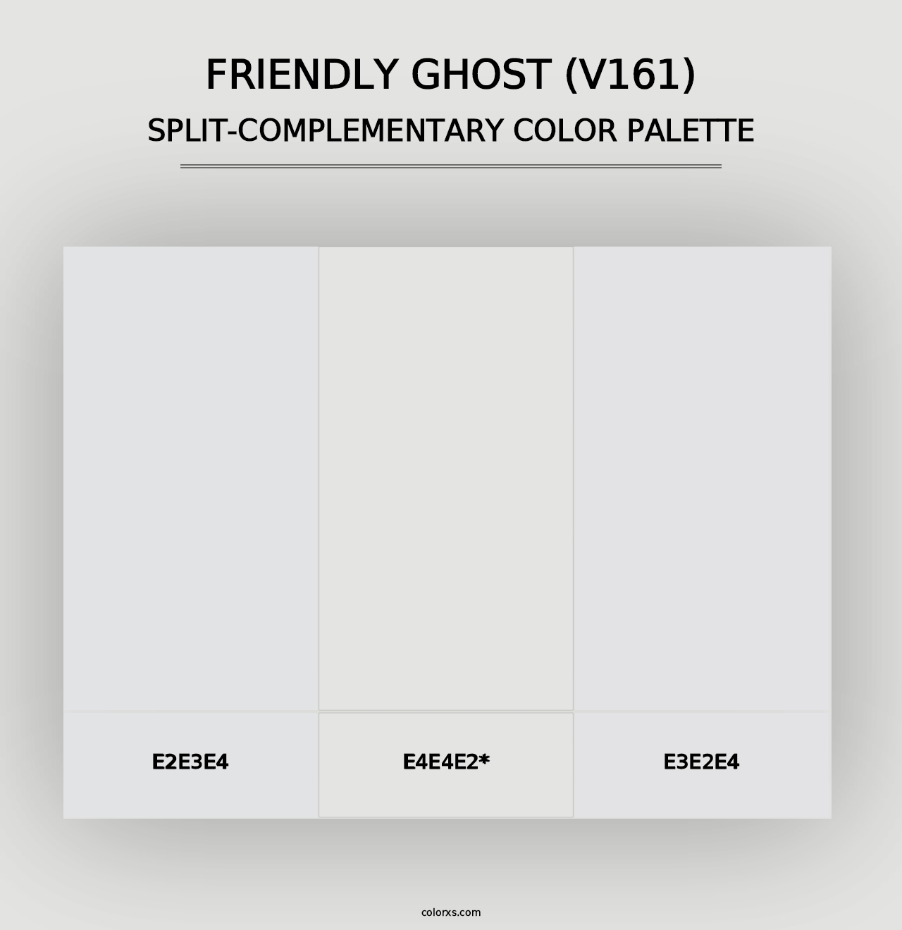 Friendly Ghost (V161) - Split-Complementary Color Palette