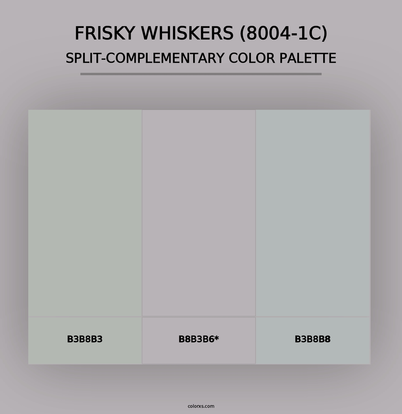 Frisky Whiskers (8004-1C) - Split-Complementary Color Palette