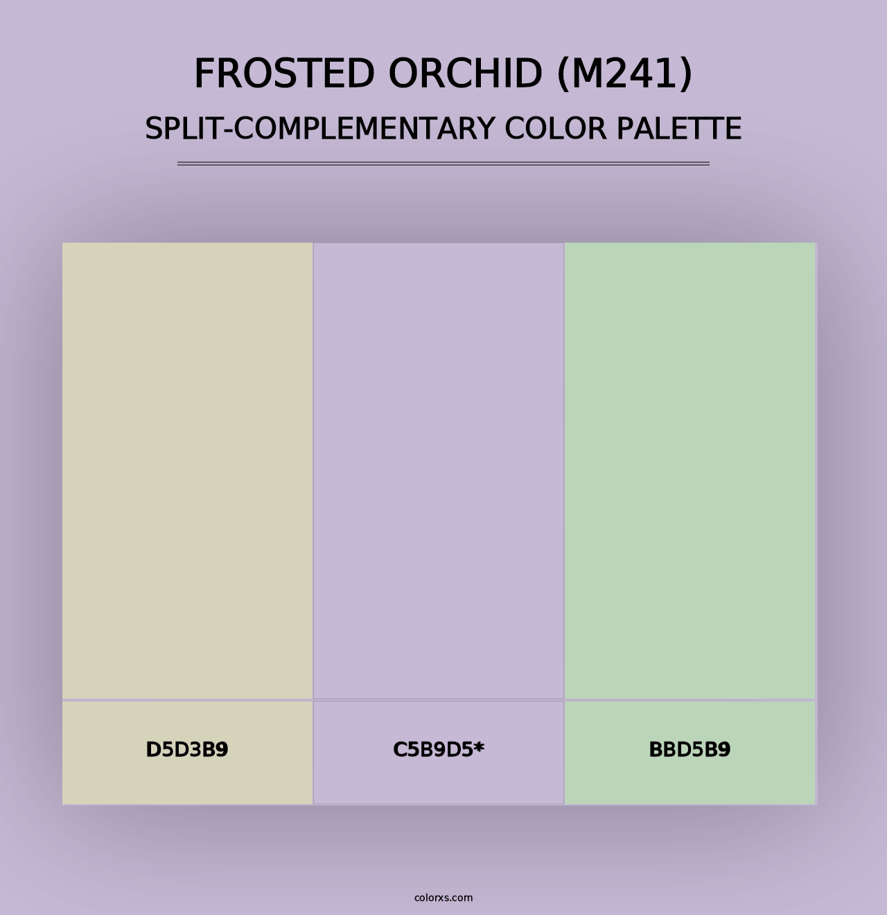 Frosted Orchid (M241) - Split-Complementary Color Palette